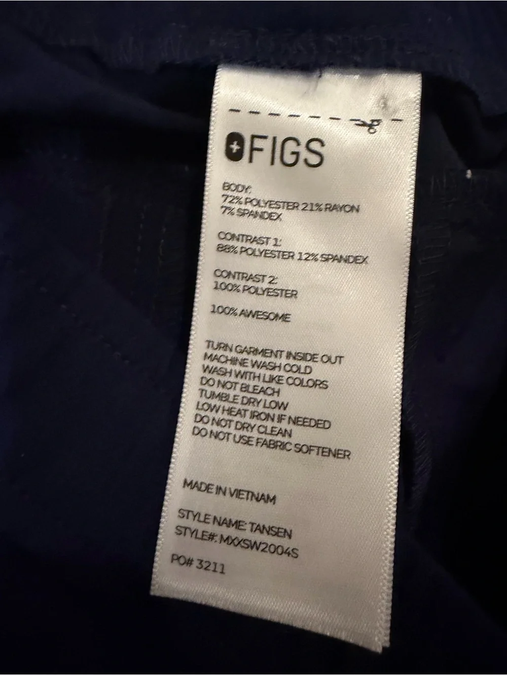 Figs never worn